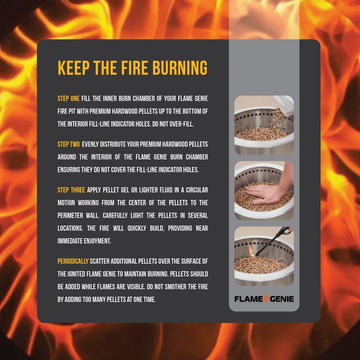 Flame Genie® Pellet Fire Pit HYC®